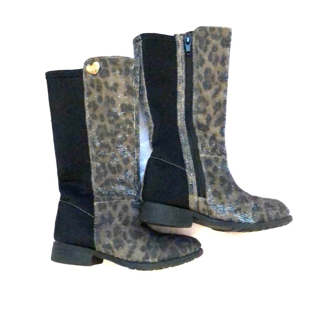 Kids Stuart Weitzman Cheeta Print Boots. Size 8